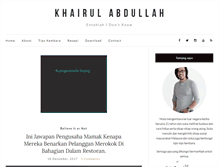 Tablet Screenshot of khairulabdullah.com